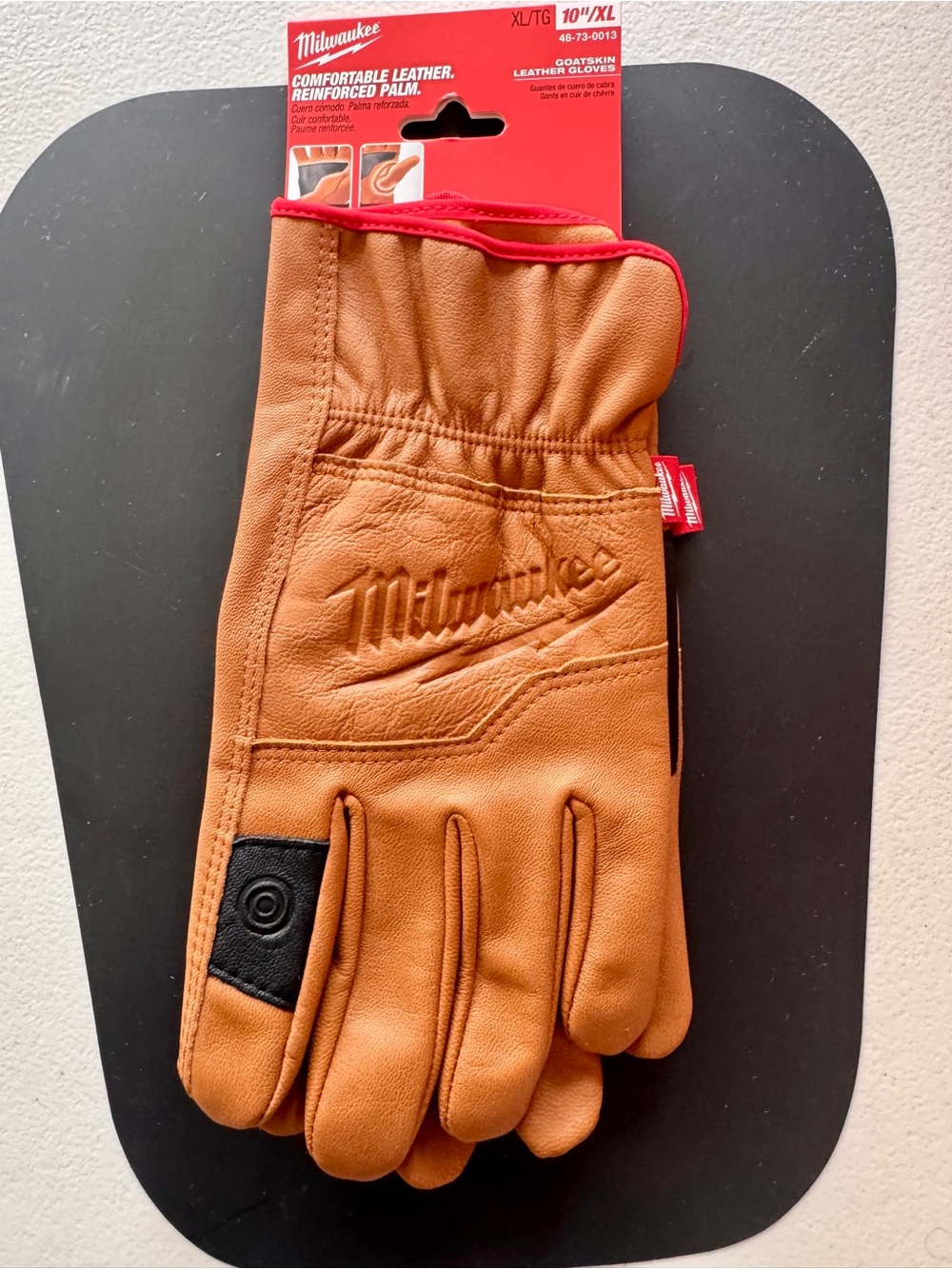 NEW Men's Milwaukee XL Goatskin Leather Work Gloves 48-73-0013